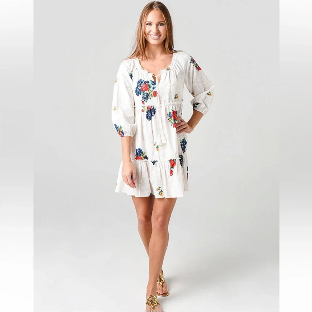 Tory Burch English Tea Rose Beach Dress S